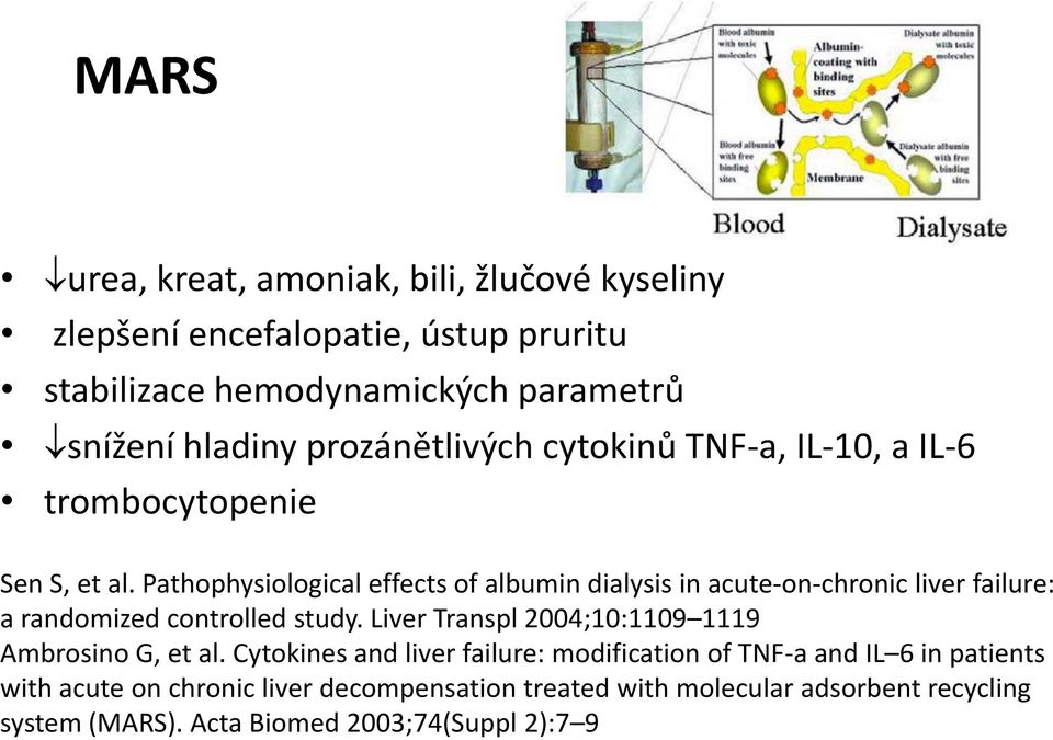 Pathophysiological effects of albumin dialysis in acute-on-chronic liver failure: a randomized controlled study.