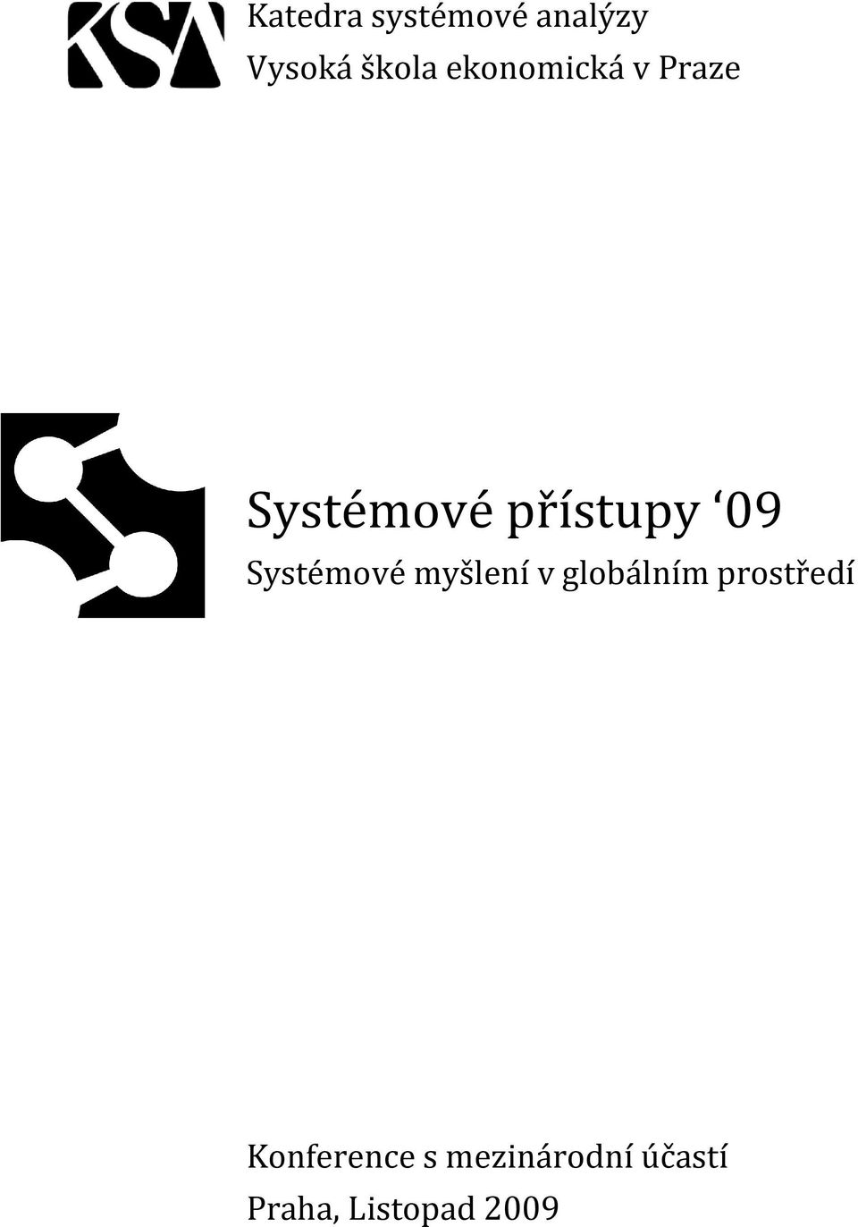 Systémové myšlení v globálním prostředí