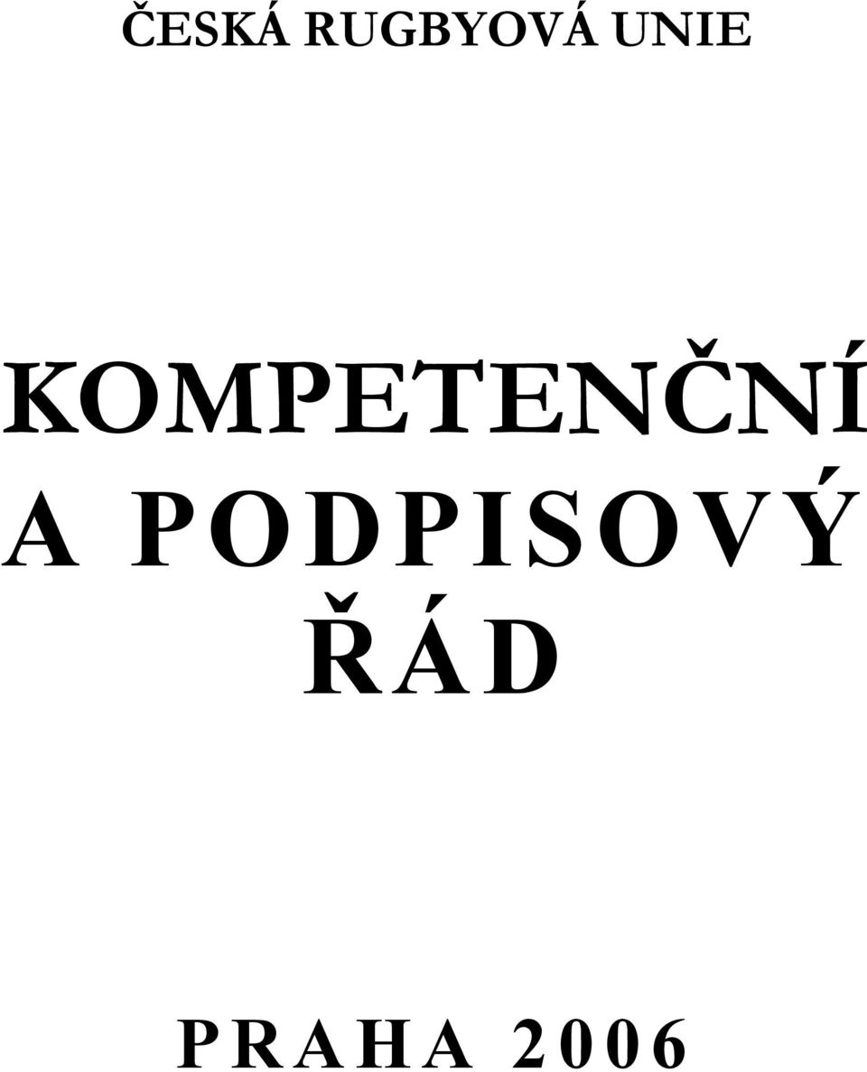 KOMPETENČNÍ A