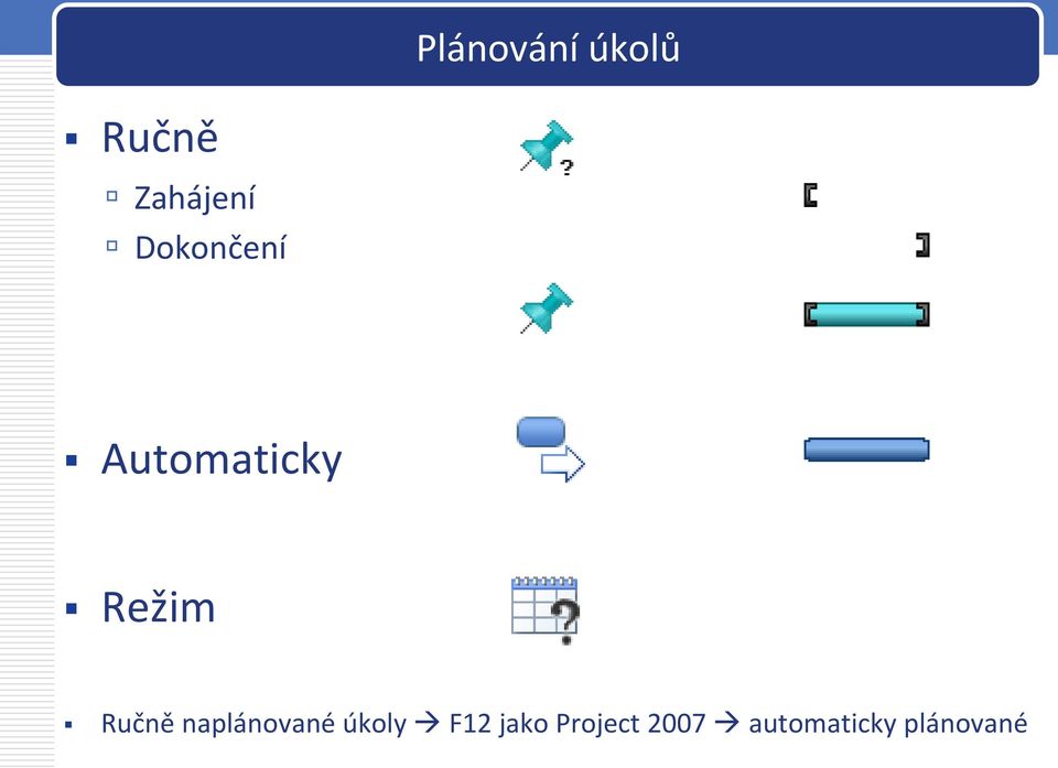 Ručně naplánované úkoly F12