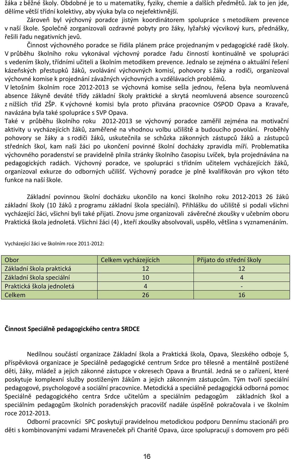 Společně zorganizovali ozdravné pobyty pro žáky, lyžařský výcvikový kurs, přednášky, řešili řadu negativních jevů.