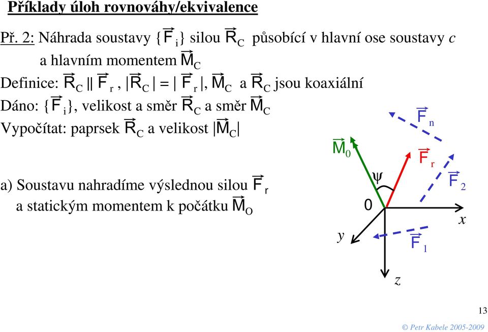 oete C Defce: C, C, C a C jsou oaáí Dáo: { }, veost a sě C a sě C