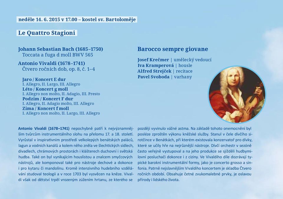 Allegro Zima / Koncert f moll I. Allegro non molto, II. Largo, III.