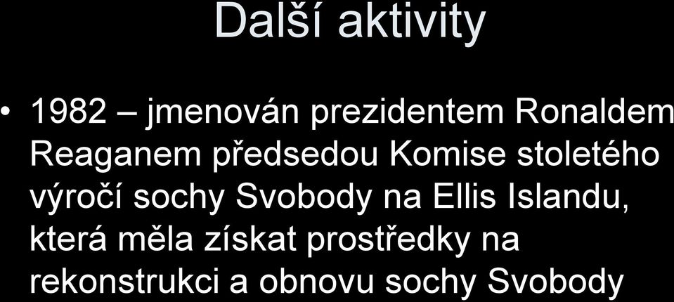 výročí sochy Svobody na Ellis Islandu, která