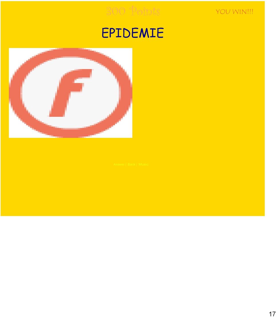 !! EPIDEMIE