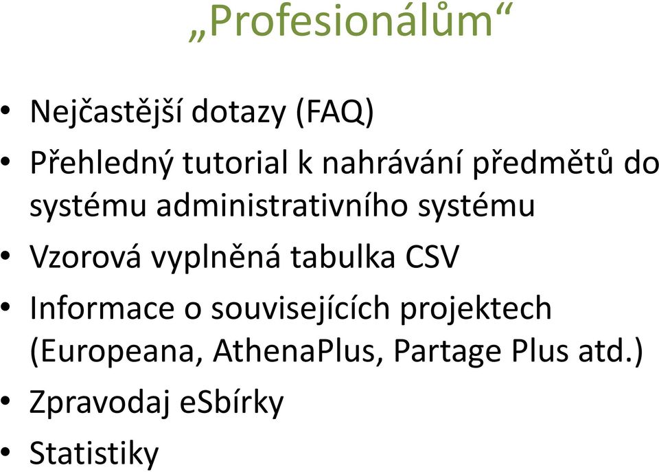 vyplněná tabulka CSV Informace o souvisejících projektech