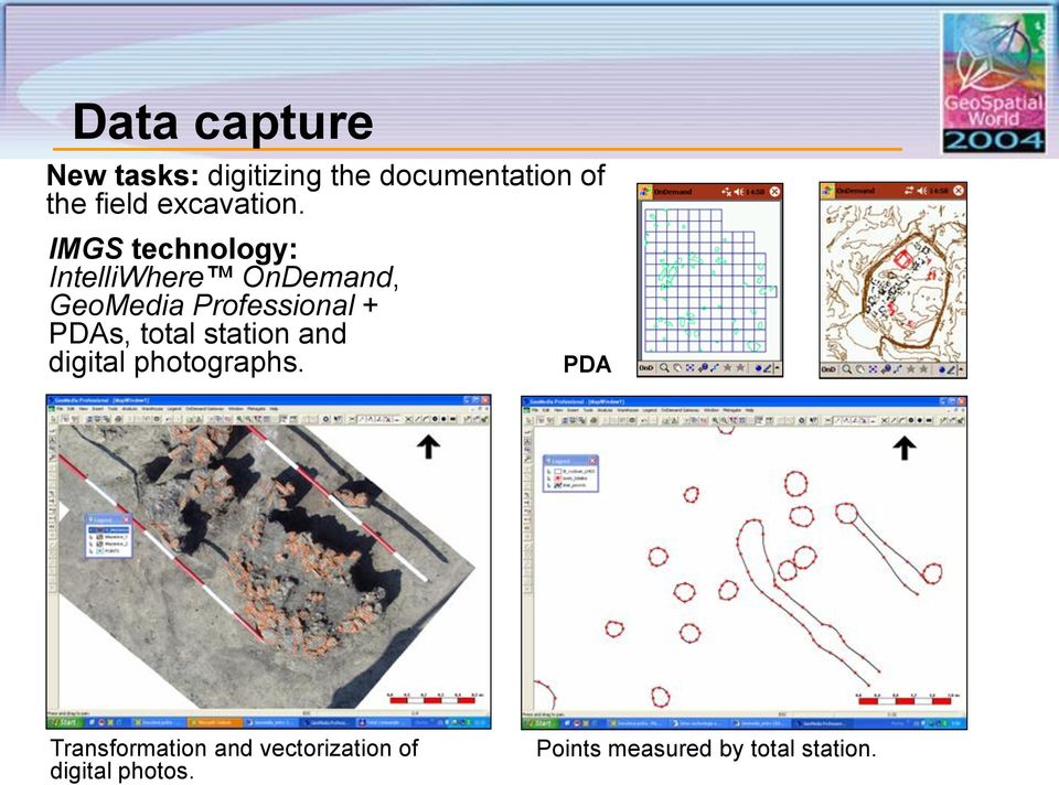 IMGS technology: IntelliWhere OnDemand, GeoMedia Professional +