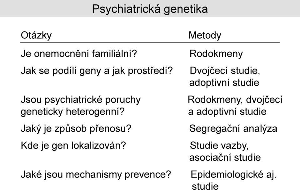 Jaké jsou mechanismy prevence?