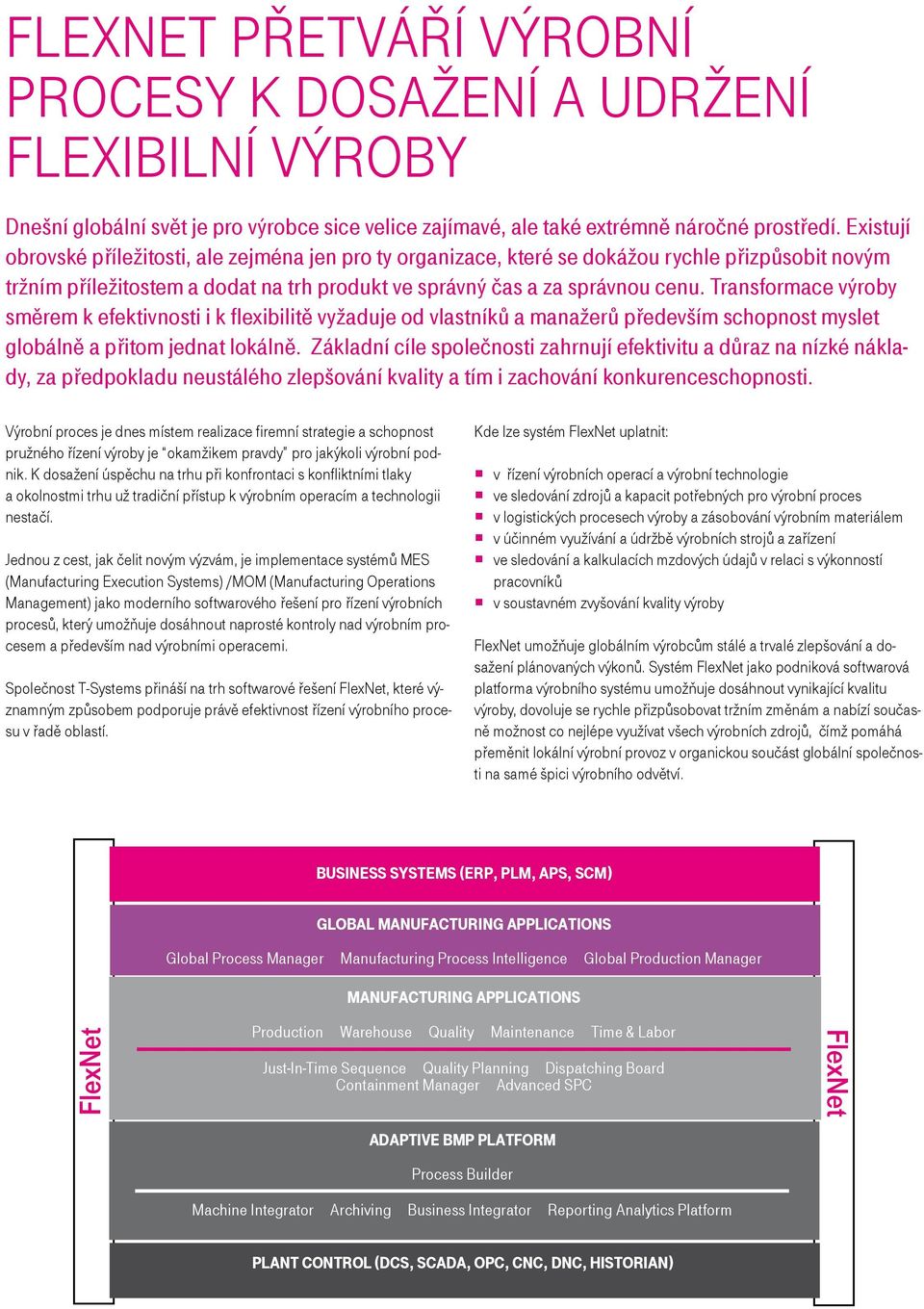 Transformace výroby směrem k efektivnosti i k flexibilitě vyžaduje od vlastníků a manažerů především schopnost myslet globálně a přitom jednat lokálně.