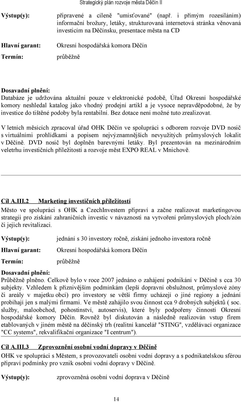 udržována aktuální pouze v elektronické podobě, Úřad Okresní hospodářské komory neshledal katalog jako vhodný prodejní artikl a je vysoce nepravděpodobné, že by investice do tištěné podoby byla