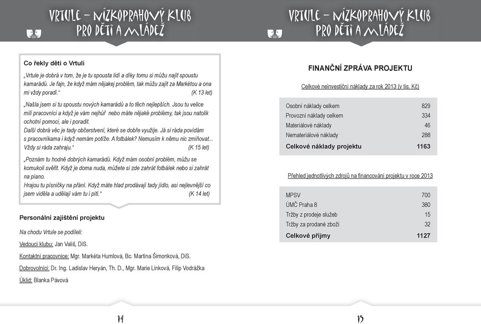 Jsou tu velice milí pracovníci a když je vám nejhůř nebo máte nějaké problémy, tak jsou natolik ochotní pomoci, ale i poradit. Další dobrá věc je tady občerstvení, které se dobře využije.