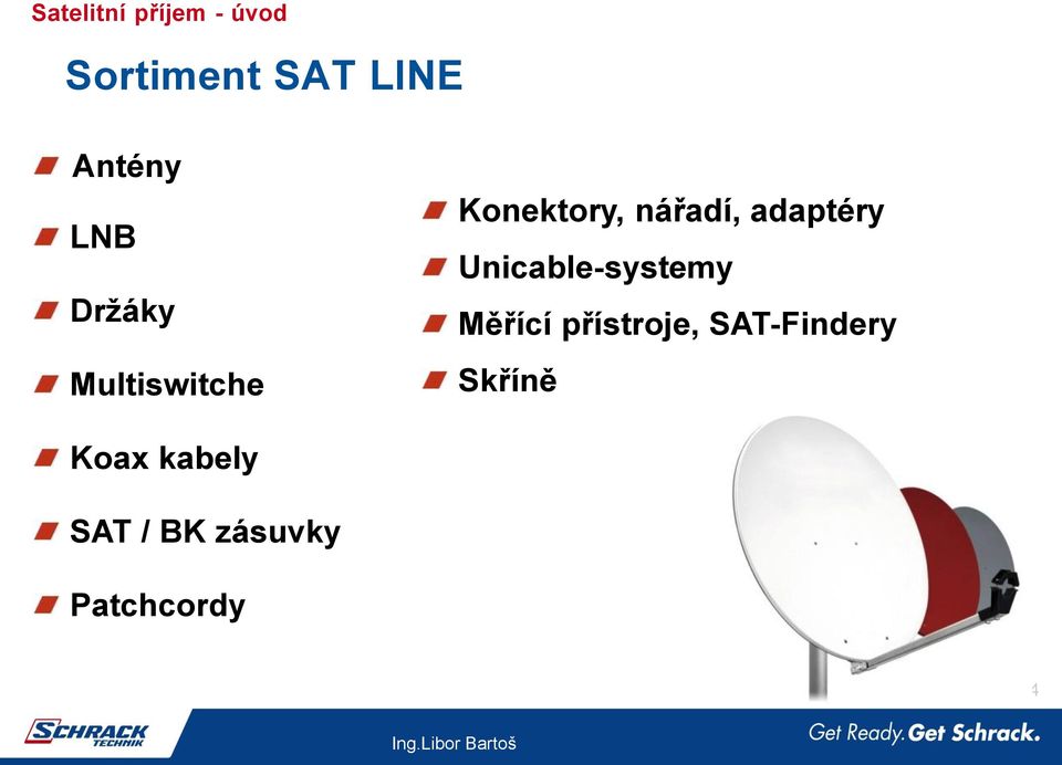 adaptéry Unicable-systemy Měřící přístroje,