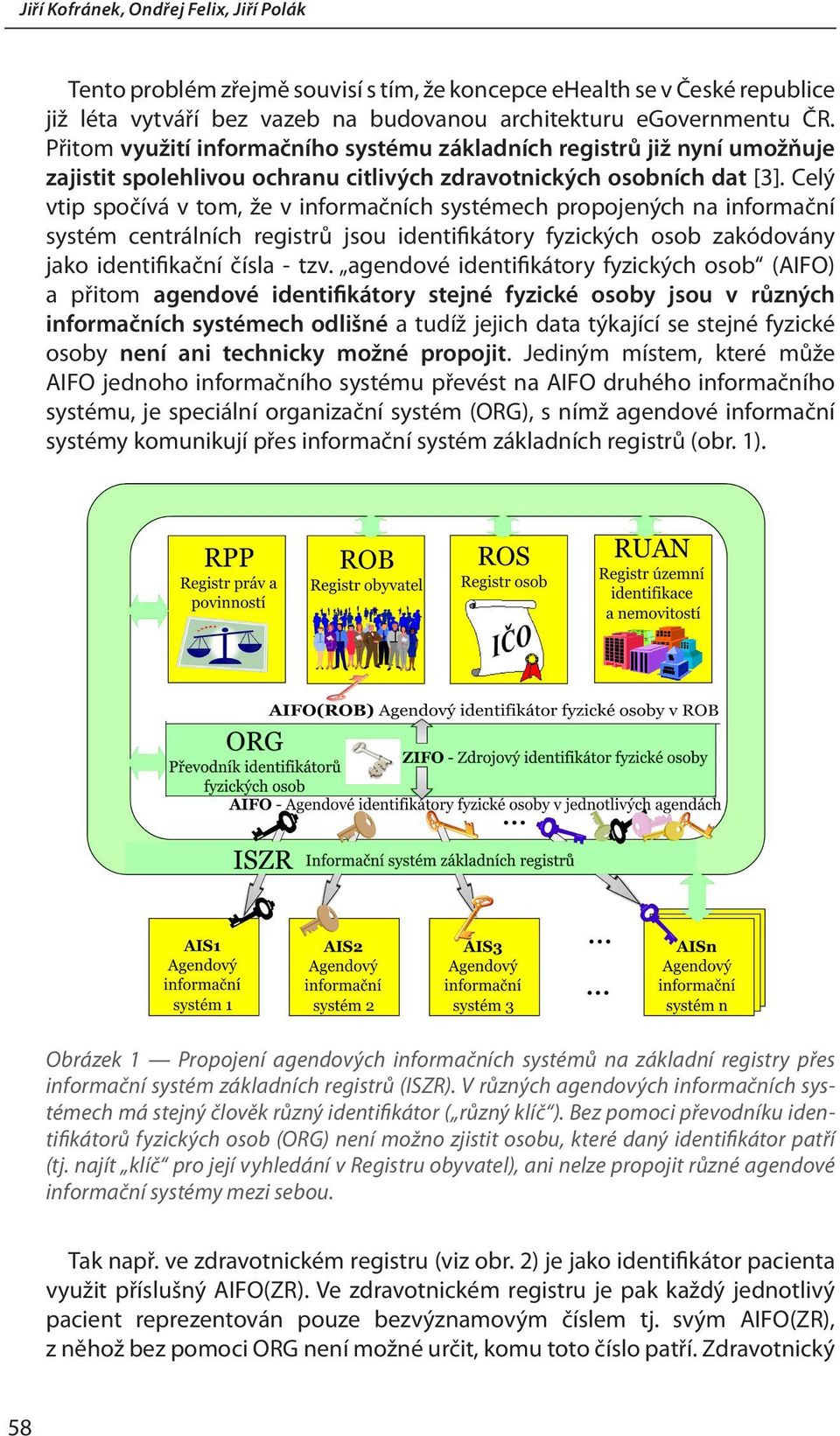 Celý vtip spočívá v tom, že v informačních systémech propojených na informační systém centrálních registrů jsou identifikátory fyzických osob zakódovány jako identifikační čísla - tzv.