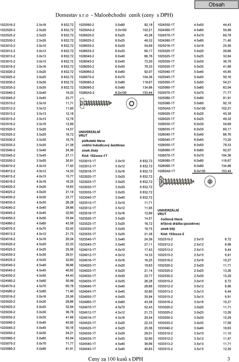 0x45 23,77 1023510-2 3.5x10 11,71 1023512-2 3.5x12 11,95 1023513-2 3.5x13 12,18 1023515-2 3.5x15 12,78 1023516-2 3.5x16 12,89 1023520-2 3.5x20 14,57 1023525-2 3.5x25 16,72 1023530-2 3.