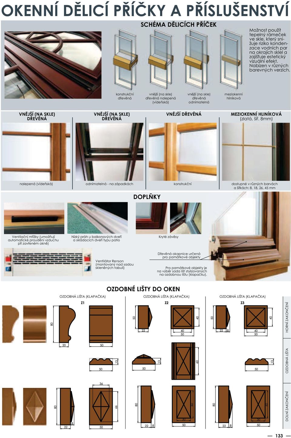 konstrukční dřevěná vnější (na skle) dřevěná nalepená (vídeňská) vnější (na skle) dřevěná odnímatelná meziokenní hliníková VNĚJŠÍ (NA SKLE) DŘEVĚNÁ VNĚJŠÍ (NA SKLE) DŘEVĚNÁ VNĚJŠÍ DŘEVĚNÁ MEZIOKENNÍ