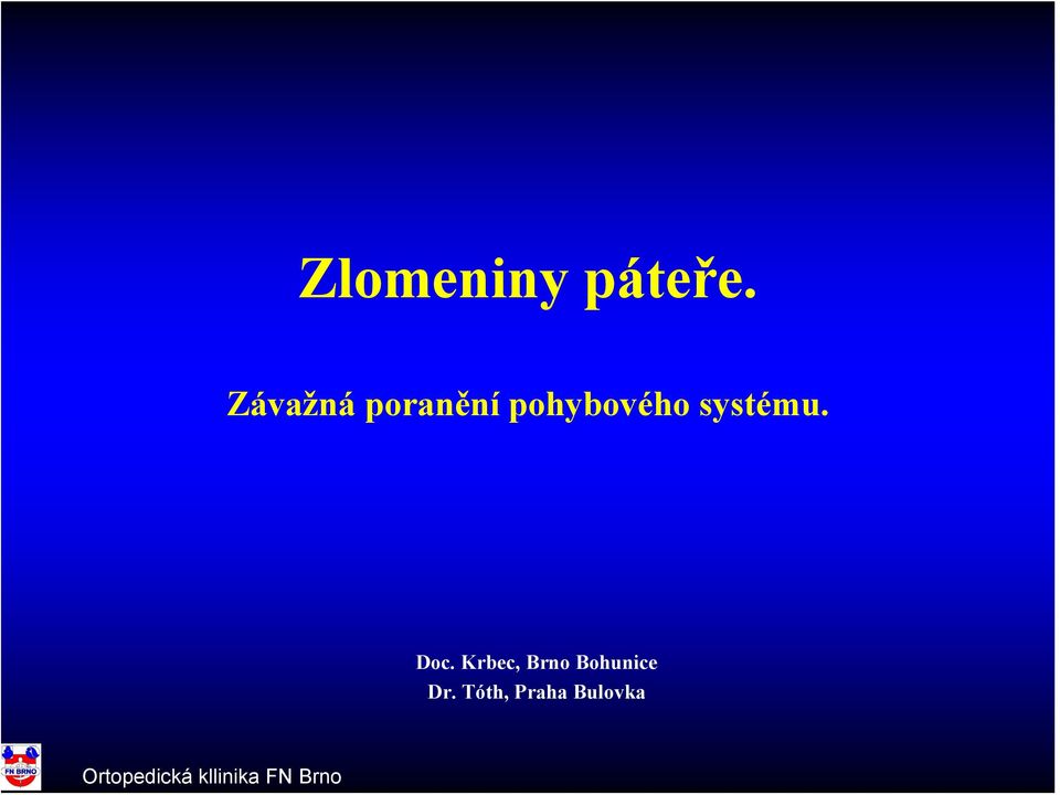 pohybového systému. Doc.