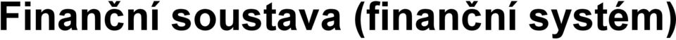 (finanční