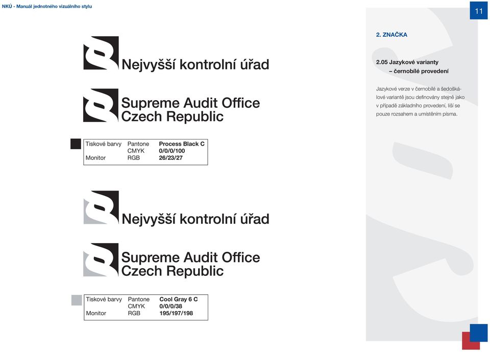 variantě jsou definovány stejně jako v případě základního provedení, liší se pouze