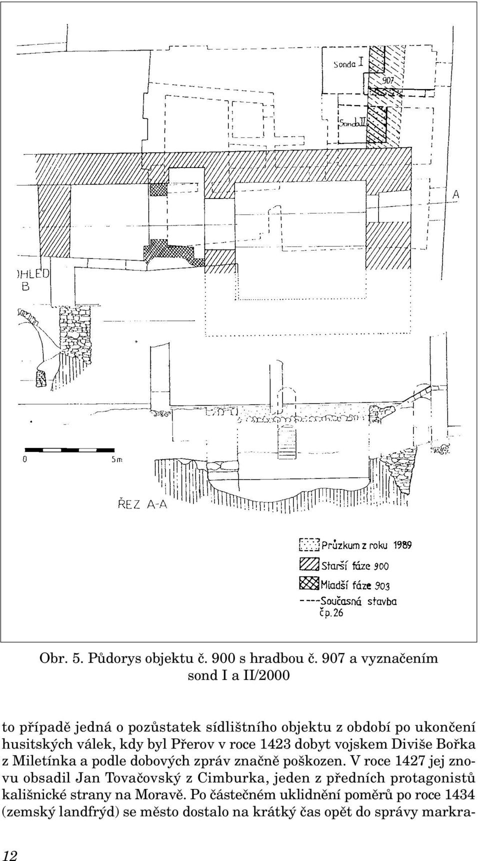 byl Přerov v roce 1423 dobyt vojskem Diviše Bořka z Miletínka a podle dobových zpráv značně poškozen.