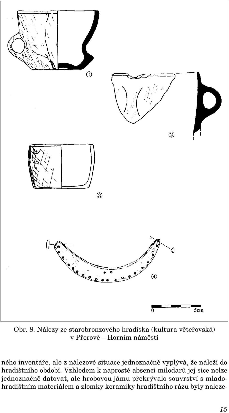inventáře, ale z nálezové situace jednoznačně vyplývá, že náleží do hradištního období.