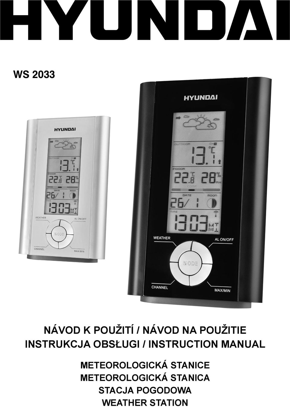 INSTRUCTION MANUAL METEOROLOGICKÁ