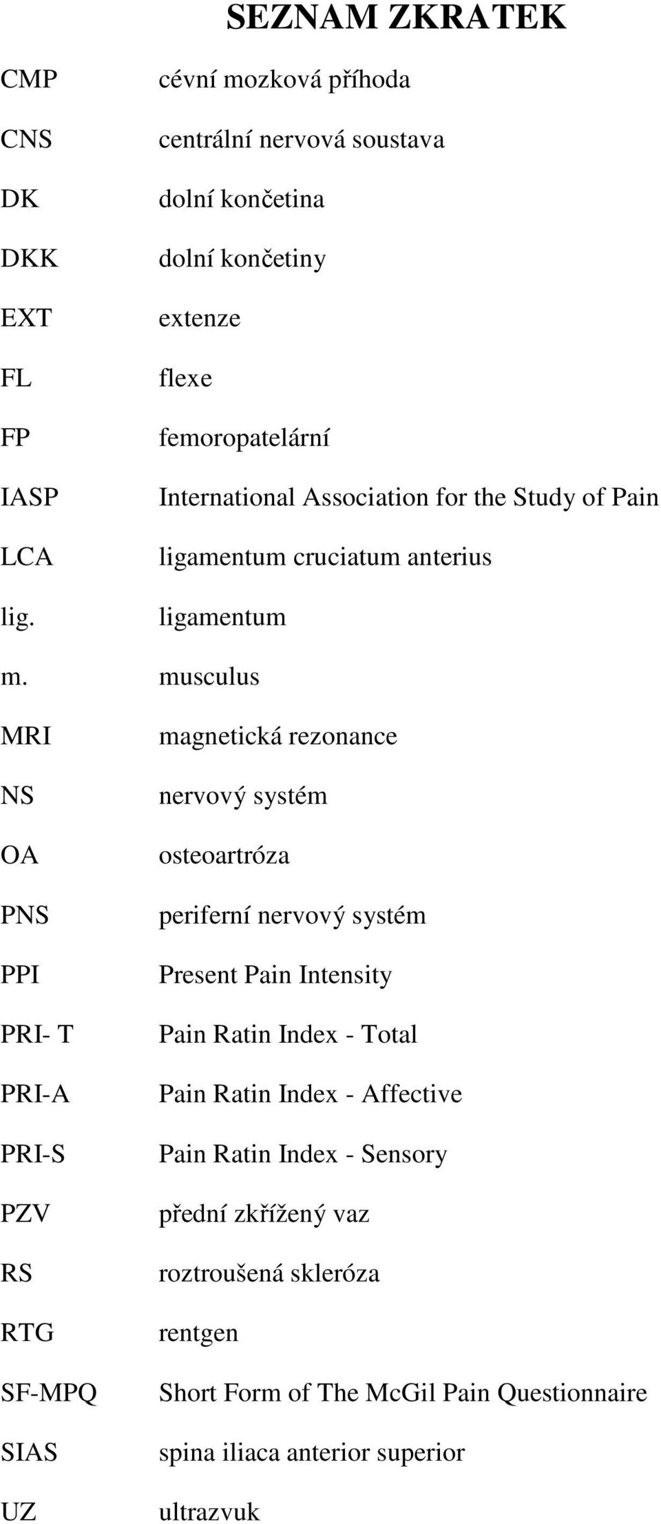 ligamentum cruciatum anterius ligamentum m.