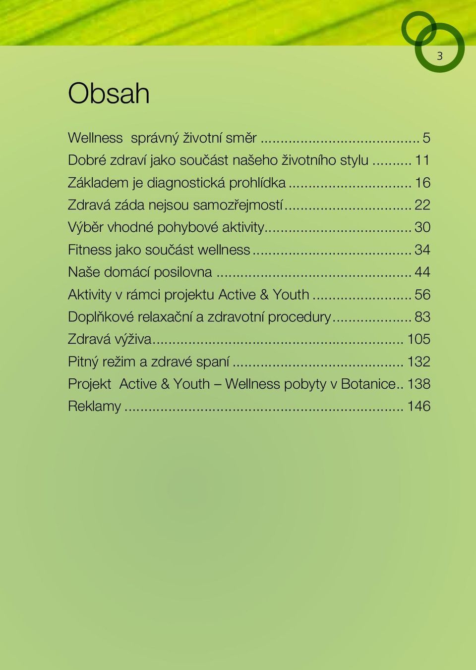 .. 30 Fitness jako součást wellness... 34 Naše domácí posilovna... 44 Aktivity v rámci projektu Active & Youth.