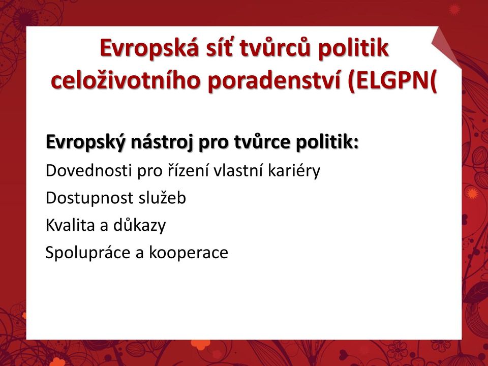 politik: Dovednosti pro řízení vlastní kariéry