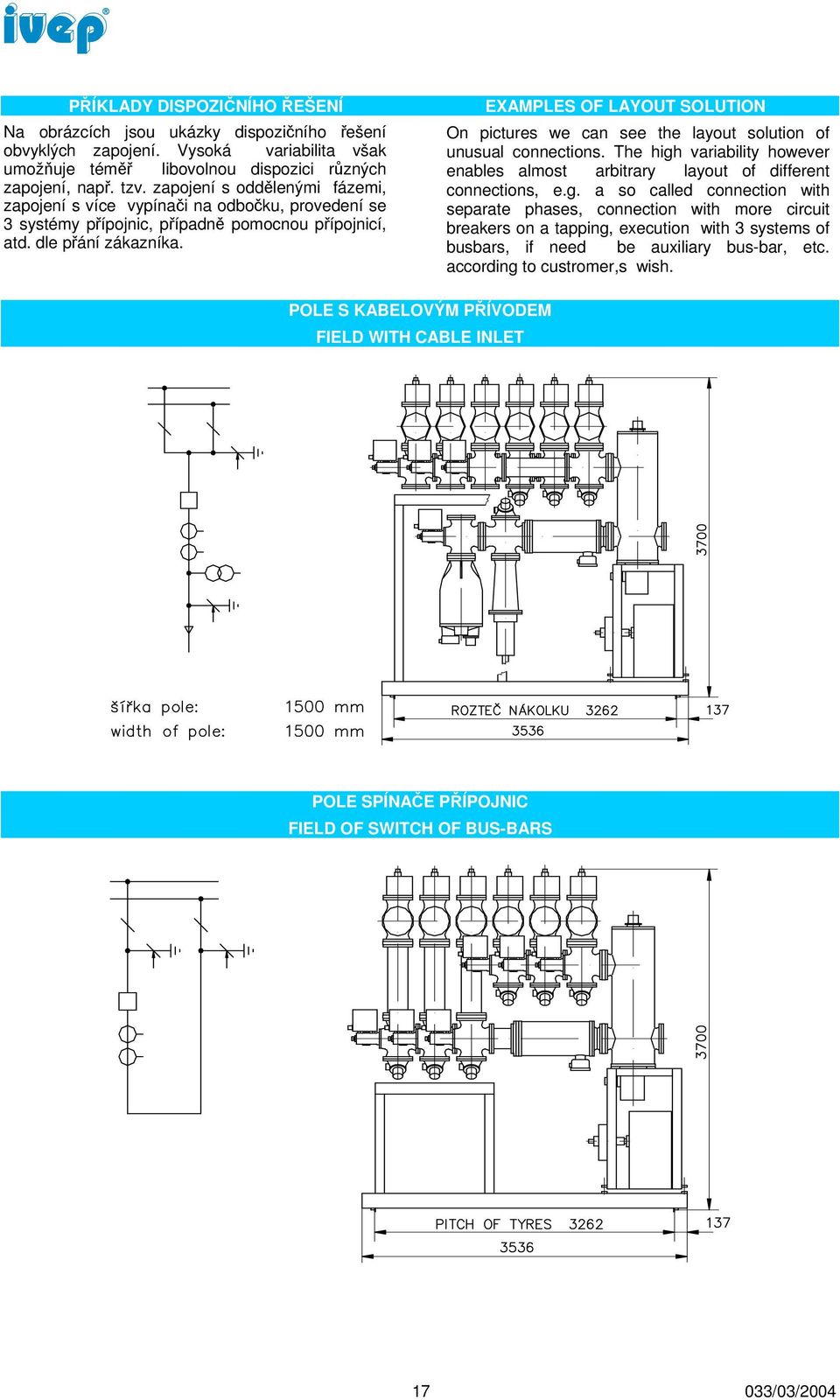 EXAMPLES OF LAYOUT SOLUTION On pictures we can see the layout solution of unusual connections. The high