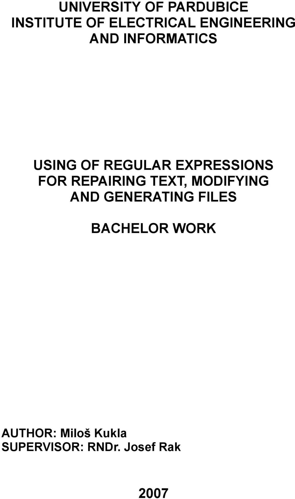EXPRESSIONS FOR REPAIRING TEXT, MODIFYING AND