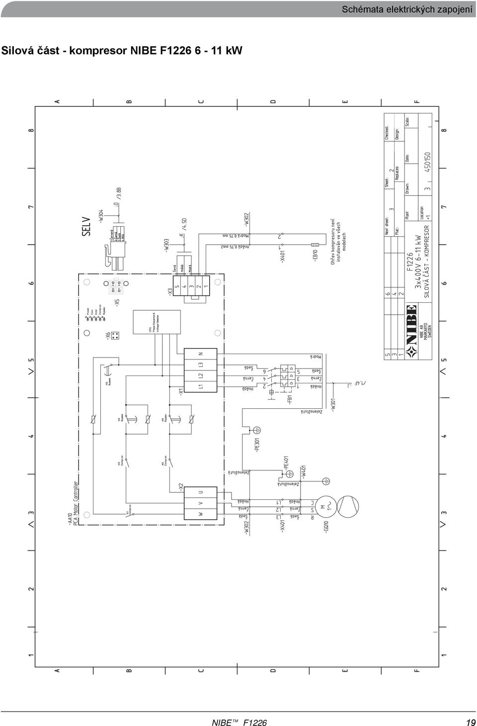 instalován ve všech modelech 3x400V 6-11 kw SILOVÁ ČÁST - KOMPRESOR Šedá