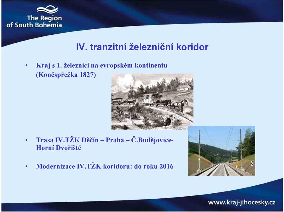 1827) Trasa IV.TŽK Děčín Praha Č.