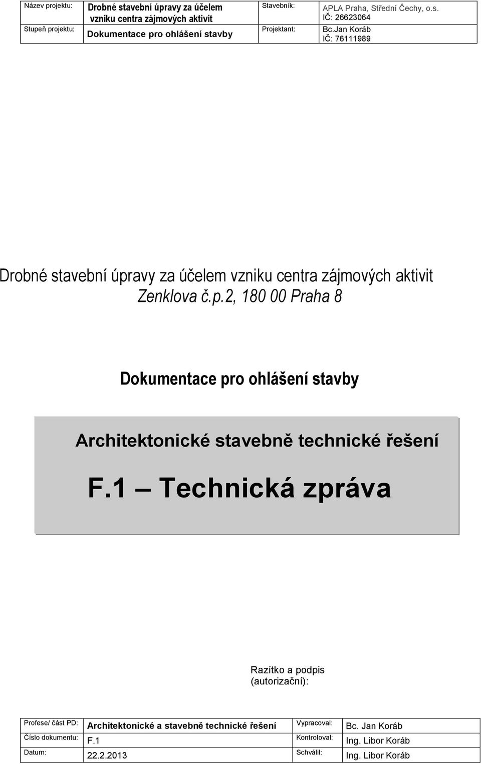 Architektonické stavebně