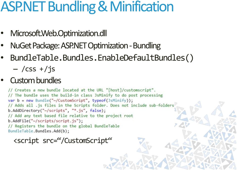 NET Optimization - Bundling BundleTable.Bundles.