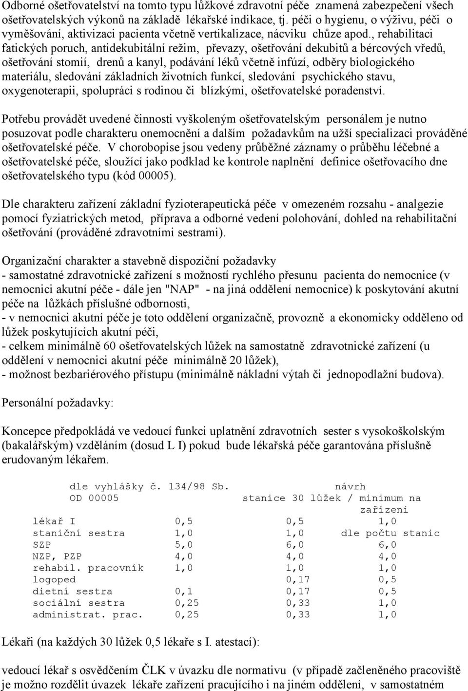 , rehabilitaci fatických poruch, antidekubitální režim, převazy, ošetřování dekubitů a bércových vředů, ošetřování stomií, drenů a kanyl, podávání léků včetně infúzí, odběry biologického materiálu,