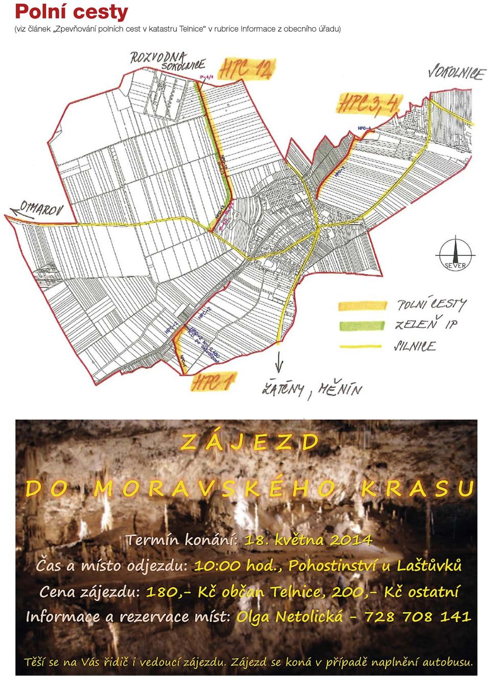 katastru Telnice v