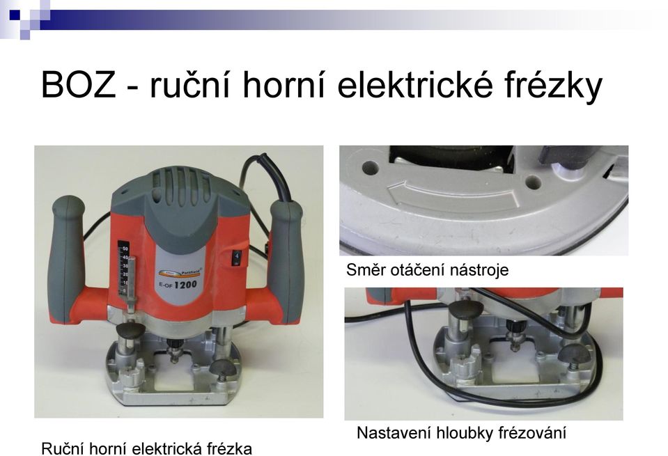 Ruční horní elektrická