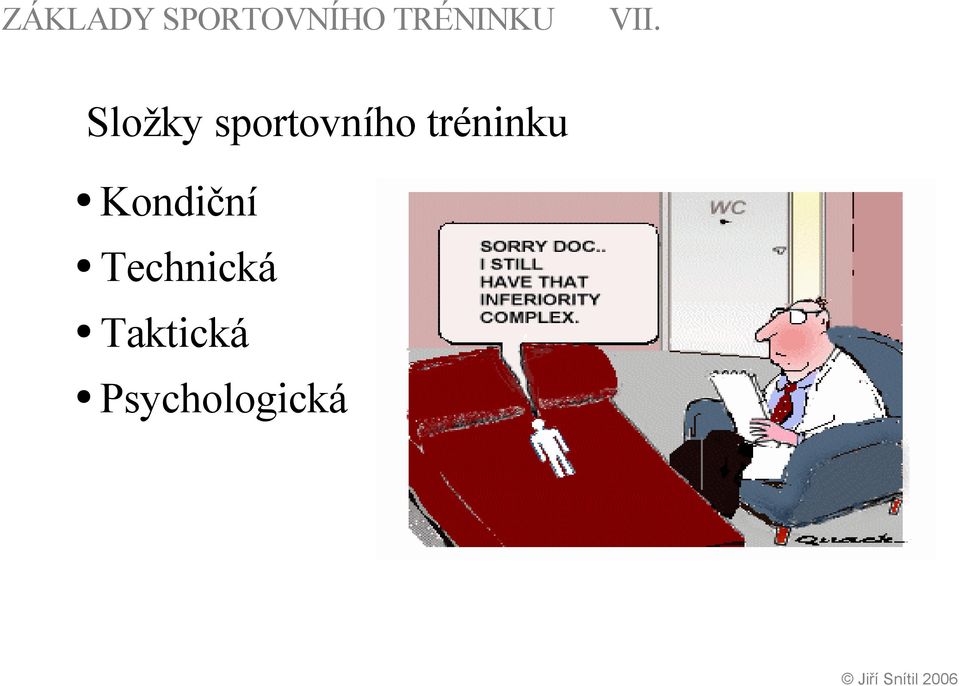 Složky sportovního