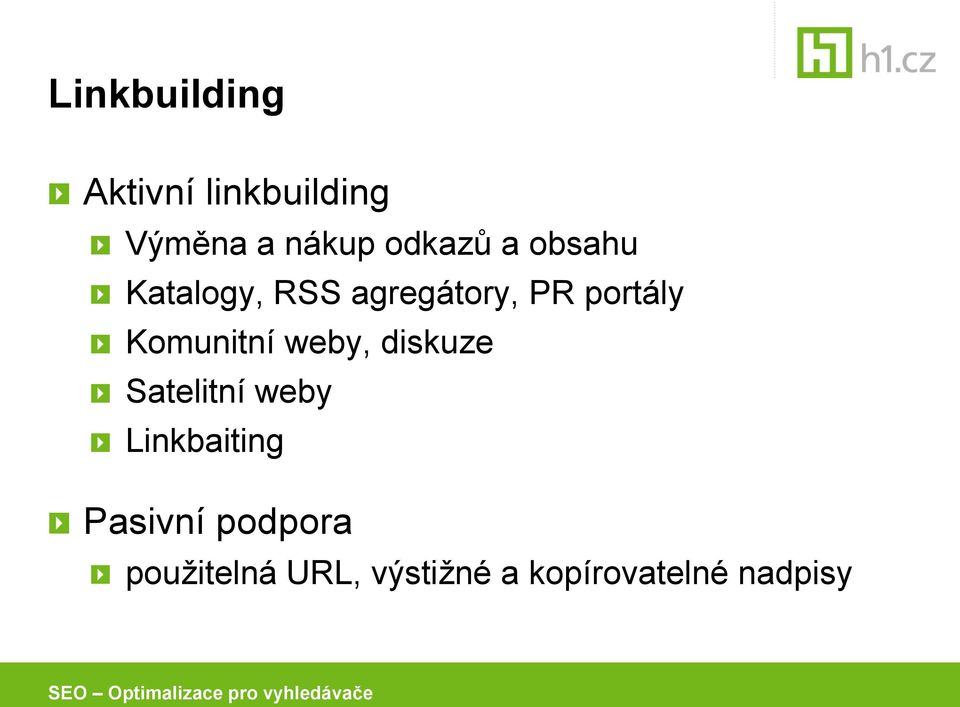 Komunitní weby, diskuze Satelitní weby Linkbaiting