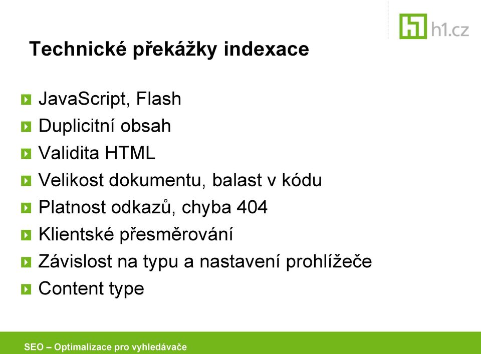 balast v kódu Platnost odkazů, chyba 404 Klientské