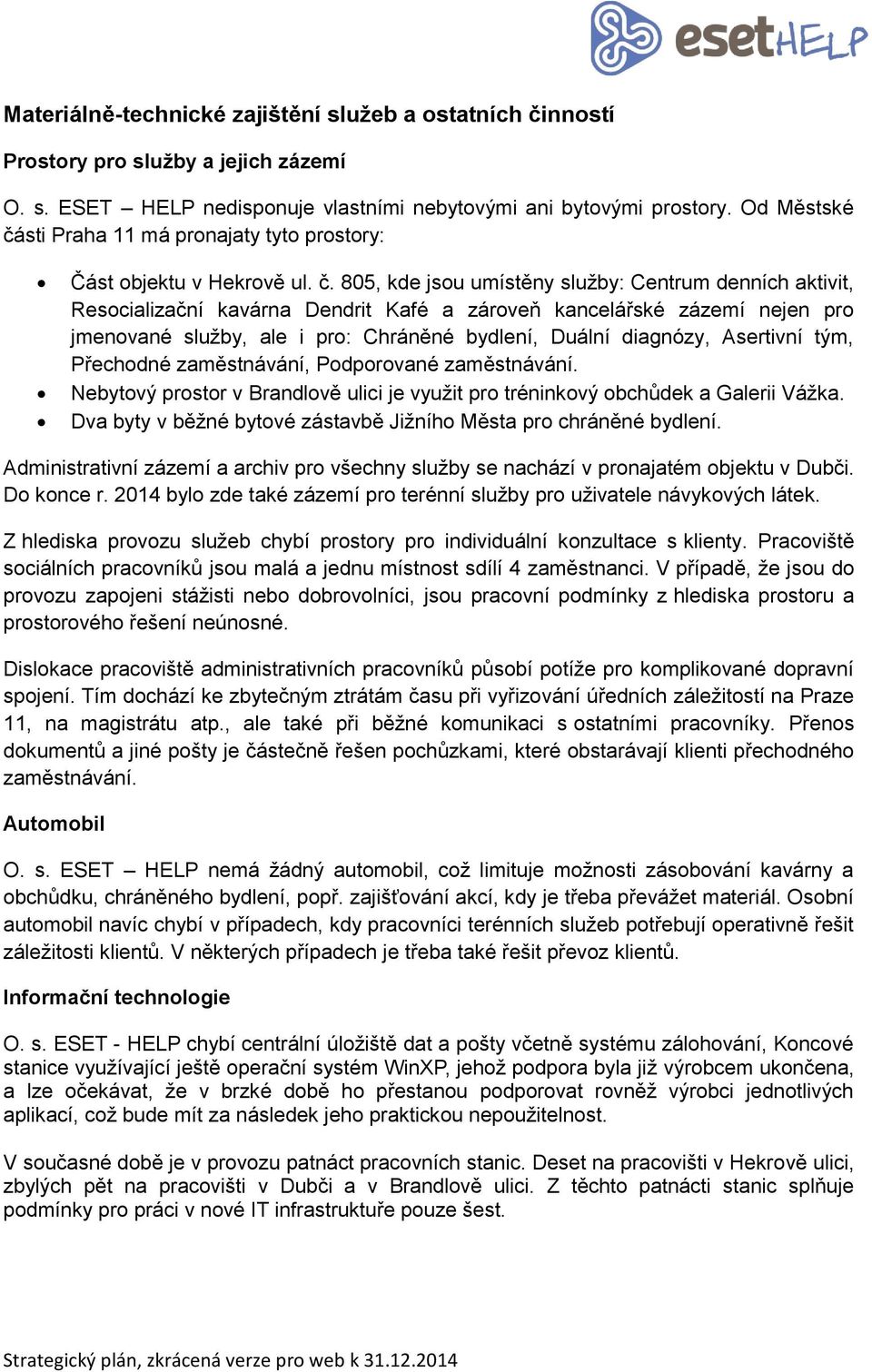 sti Praha 11 má pronajaty tyto prostory: Část objektu v Hekrově ul. č.