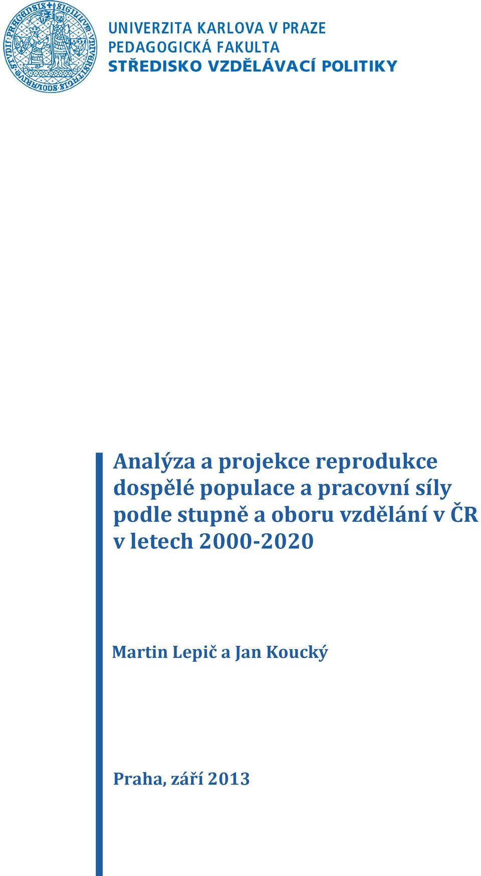 oboru vzdělání v ČR v letech 2000-2020