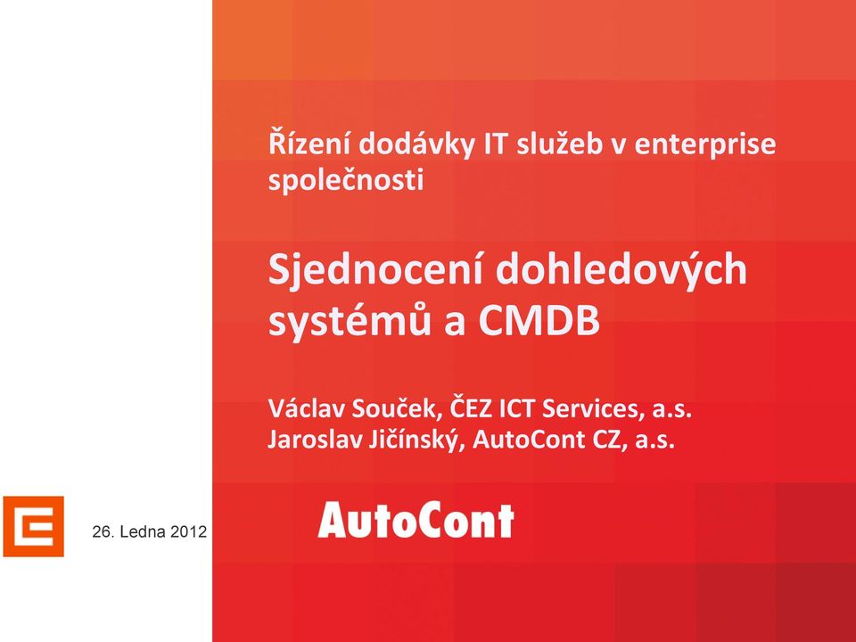 CMDB Václav Souček, ČEZ ICT Services,