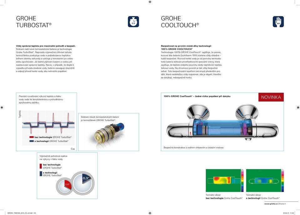 Již žádné plýtvání časem a vodou při nastavování správné teploty.