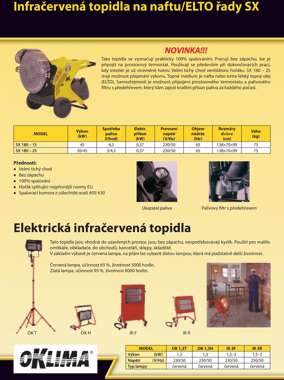 Topné médium je nafta nebo extra lehký topný olej (ELTO).