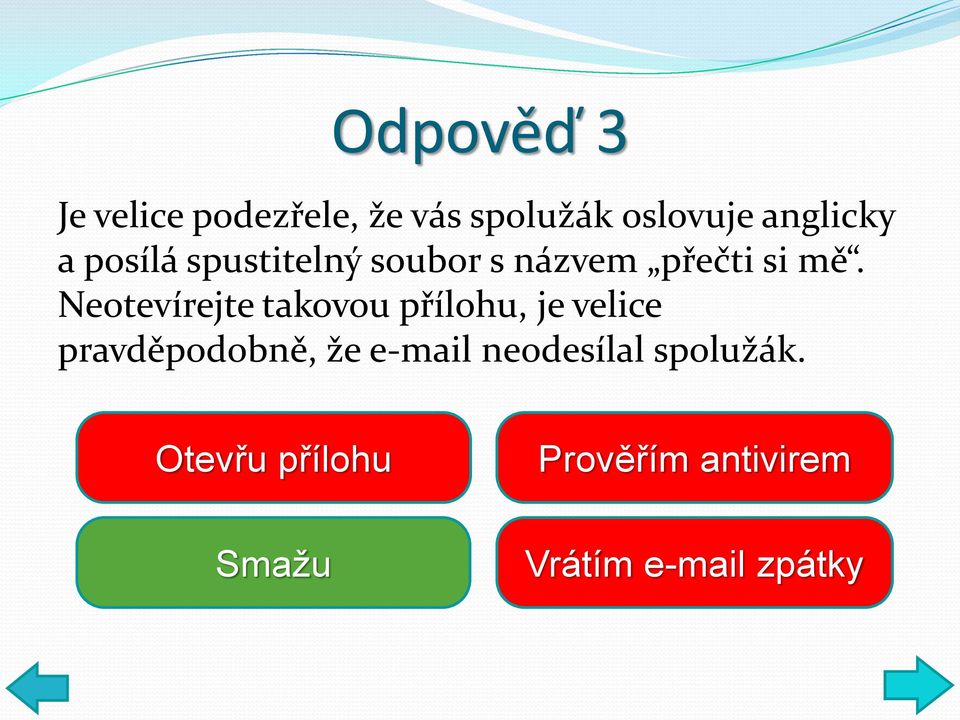 Neotevírejte takovou přílohu, je velice pravděpodobně, že e-mail