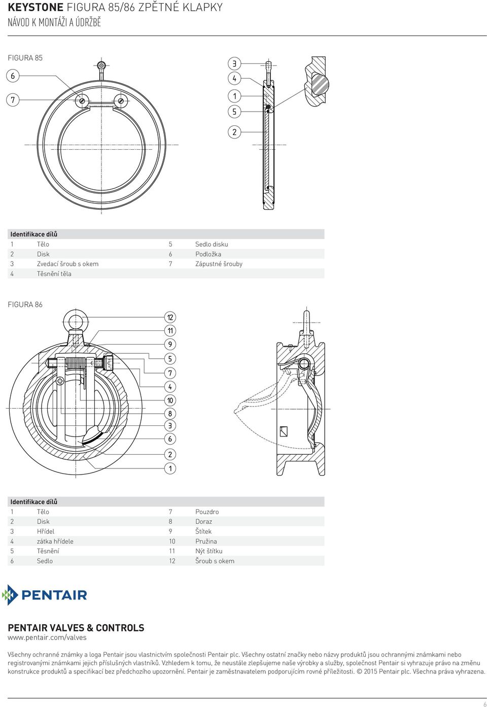 com/valves Všechny ochranné známky a loga Pentair jsou vlastnictvím společnosti Pentair plc.