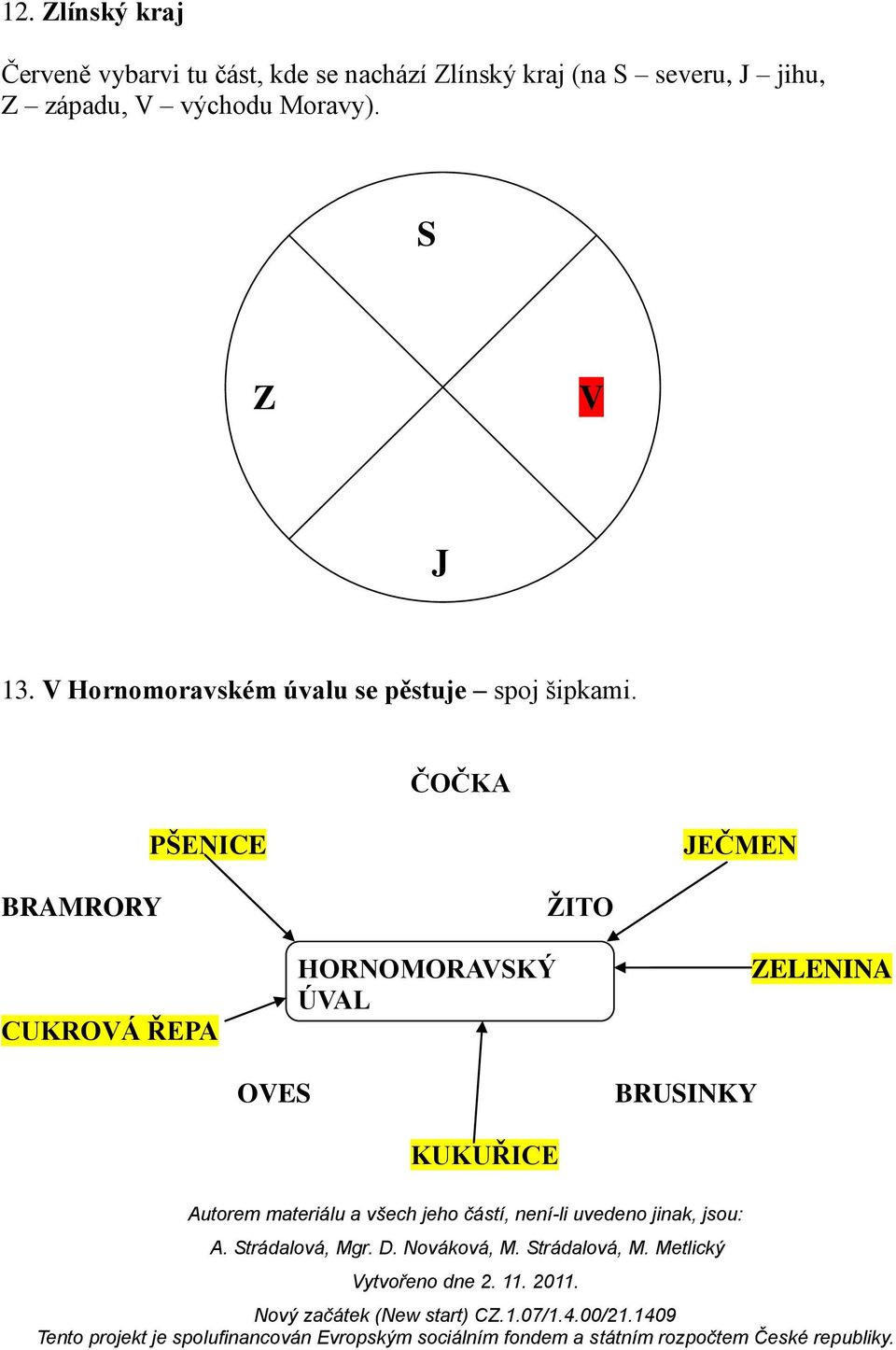 V Hornomoravském úvalu se pěstuje spoj šipkami.