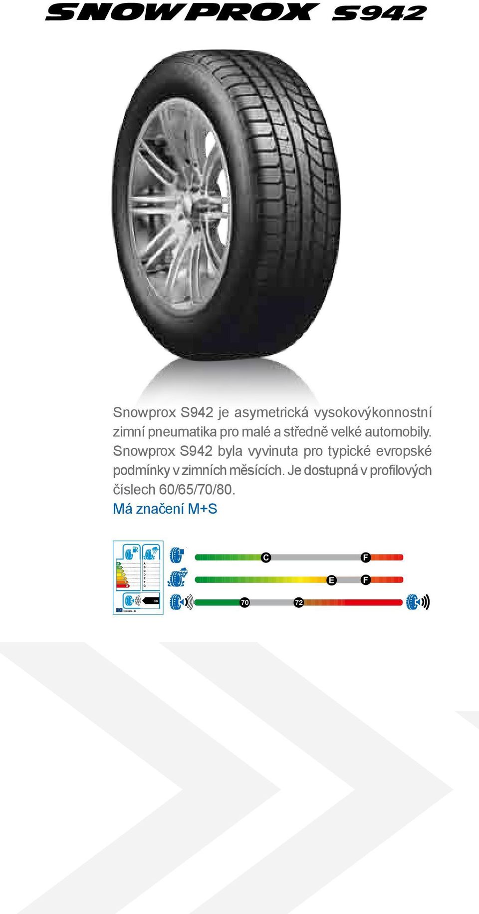 Snowprox S942 byla vyvinuta pro typické evropské podmínky v