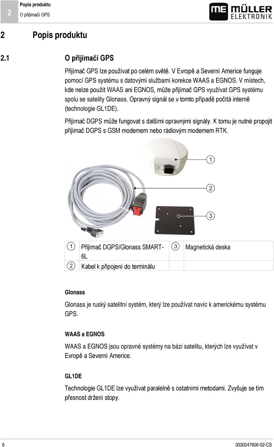 V místech, kde nelze použít WAAS ani EGNOS, může přijímač GPS využívat GPS systému spolu se satelity Glonass. Opravný signál se v tomto případě počítá interně (technologie GL1DE).